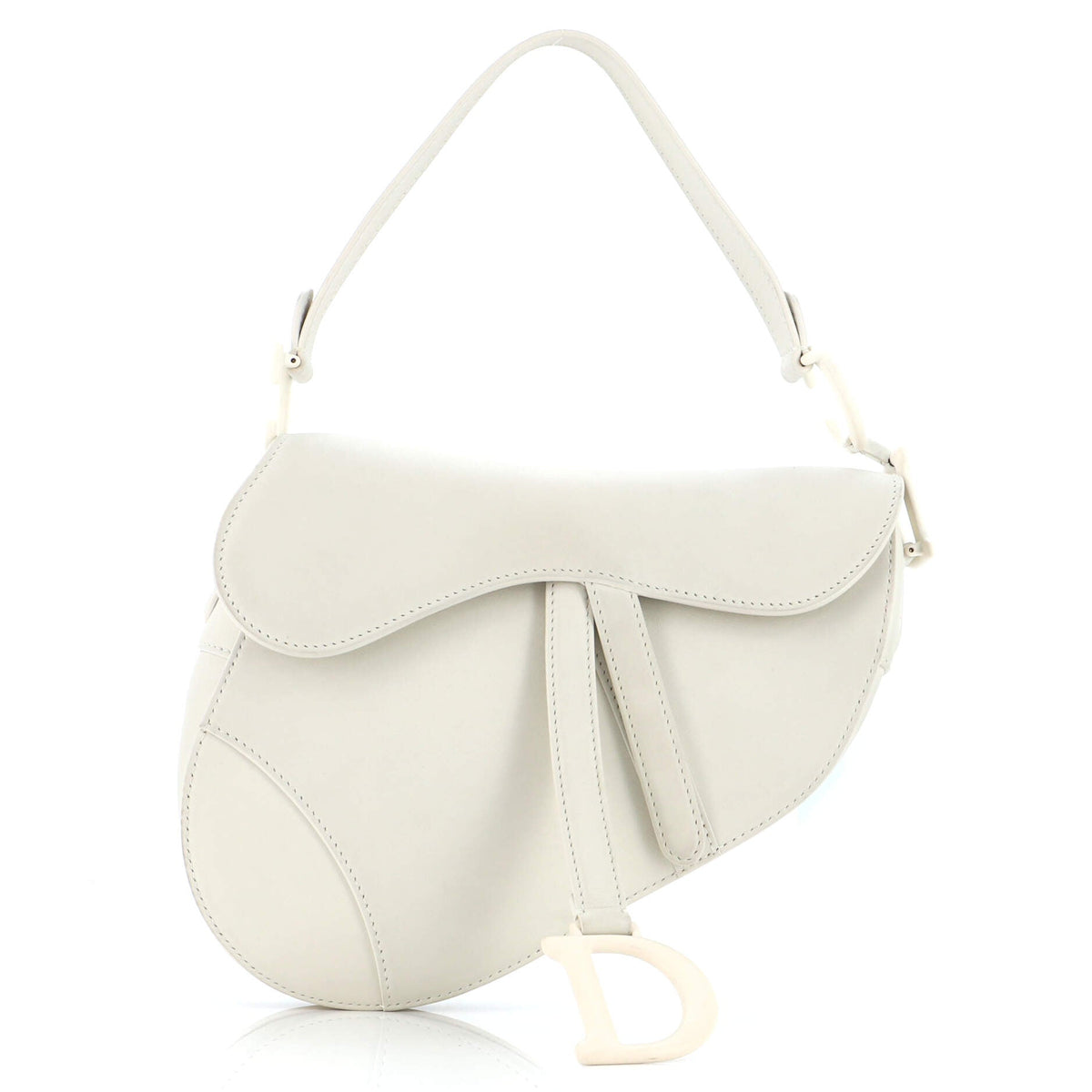 Christian Dior Ultra Matte Saddle Handbag Leather Medium