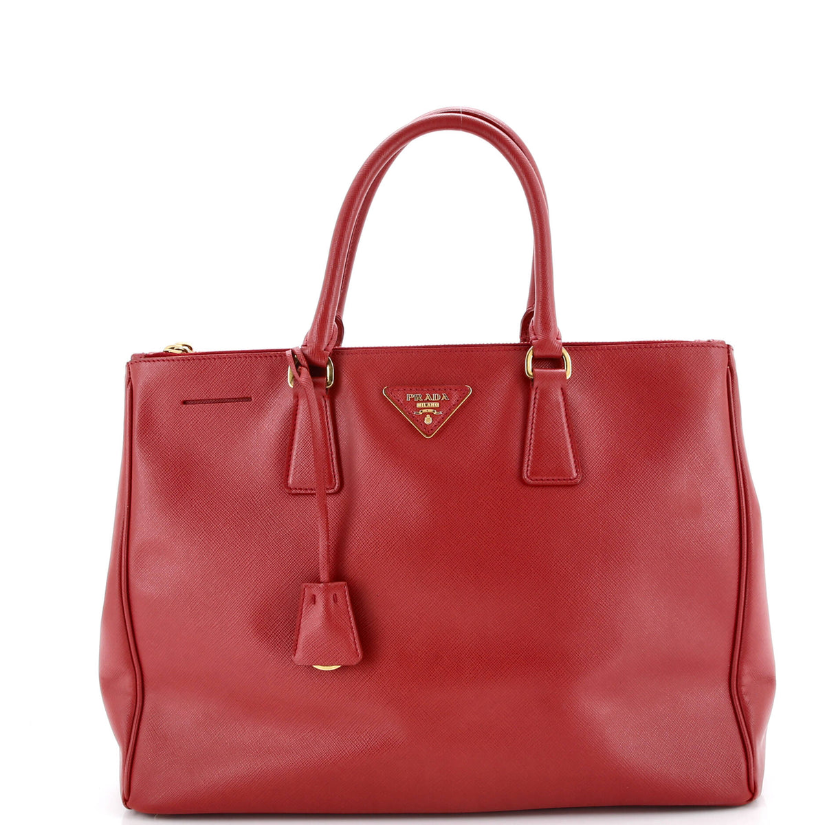 Prada PRADA Double Zip Lux Tote Saffiano Leather Large