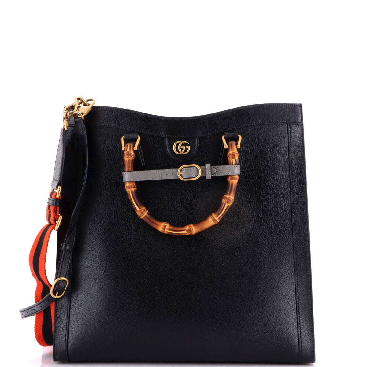Gucci GUCCI Diana NM Bamboo Handle Tote Leather Large