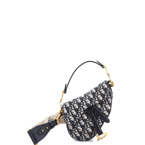 Saddle Handbag Oblique Canvas Mini