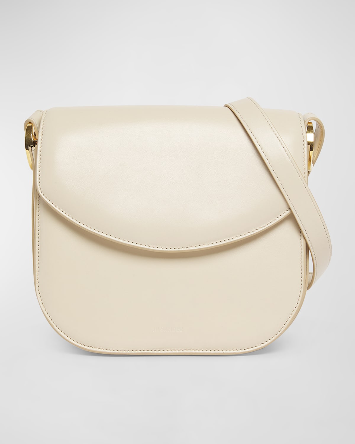 Jil Sander Coin Medium Leather Crossbody Bag