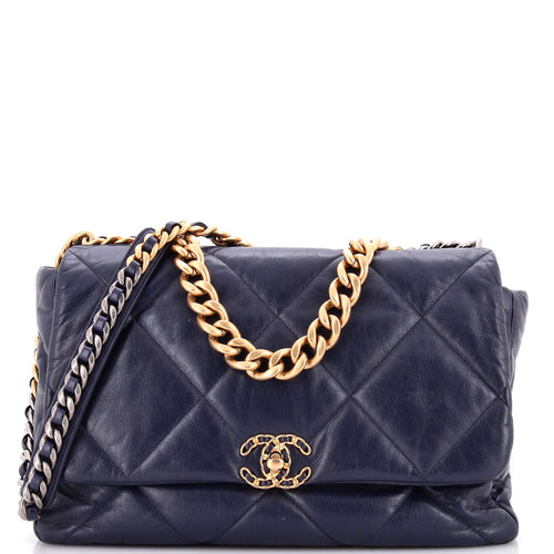 CHANEL 19 Flap Bag Quilted Leather Maxi