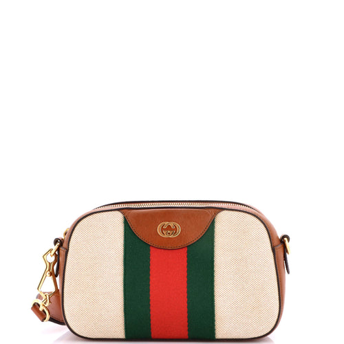 GUCCI Camera Bag Vintage Web Canvas