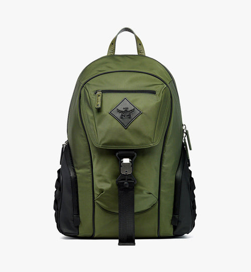 Aren Backpack In Econyl And Monogram Print Leather