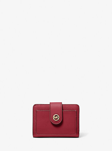 Michael Kors MK Mercer Small Leather Wallet - Red - Michael Kors