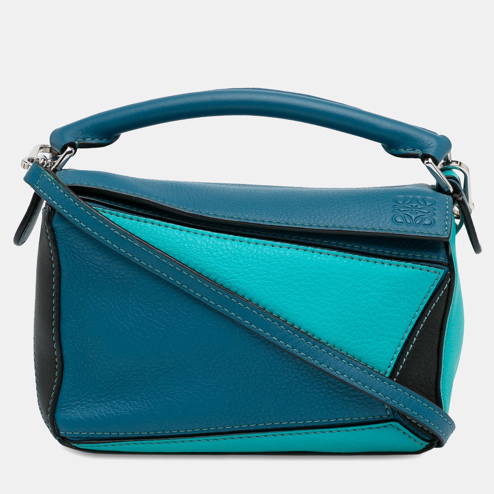 Loewe Mini Tricolor Puzzle Satchel Bag