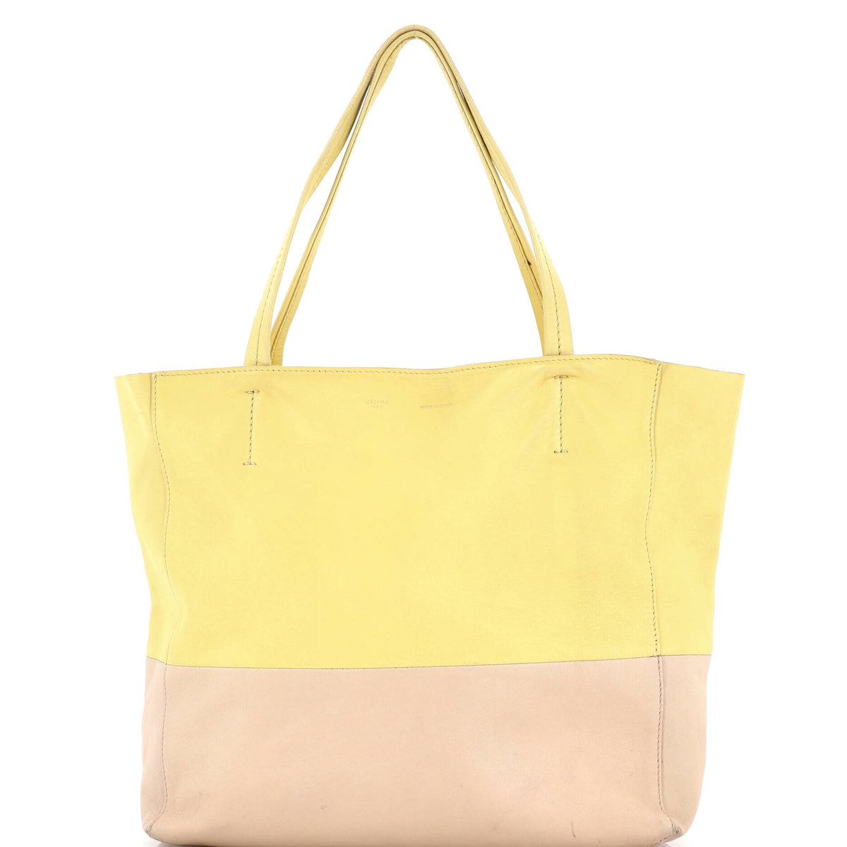 Celine CELINE Vertical Bi-Cabas Tote Leather Large