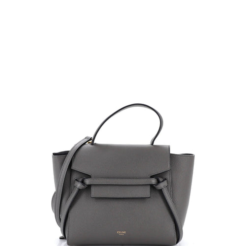 CELINE Belt Bag Textured Leather Nano