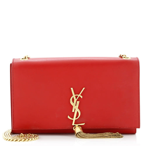 Classic Monogram Tassel Crossbody Bag Leather Medium