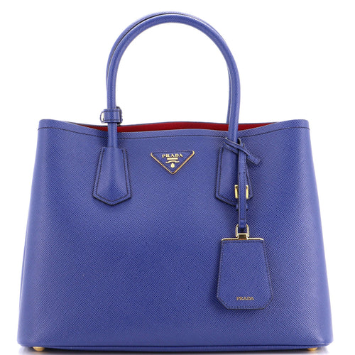 PRADA Cuir Double Tote Saffiano Leather Medium