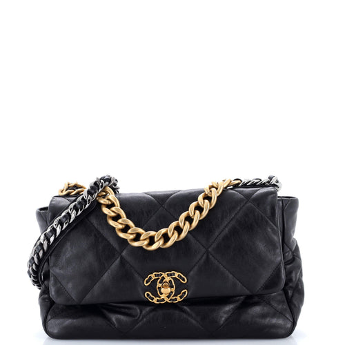 CHANEL 19 Flap Bag Quilted Leather Medium