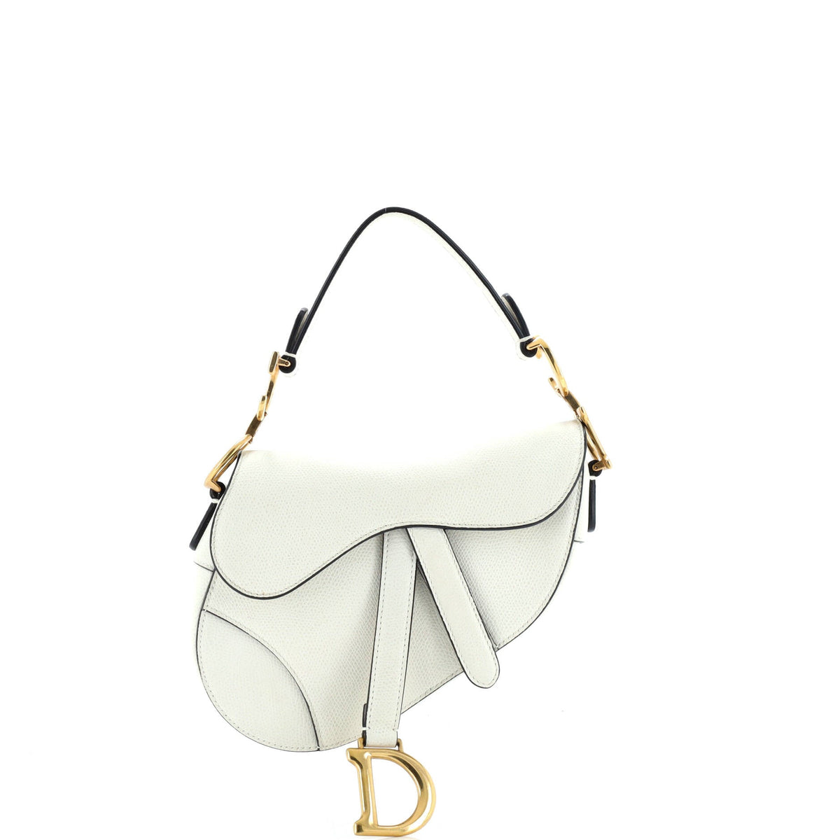 Christian Dior Saddle Handbag Leather Mini