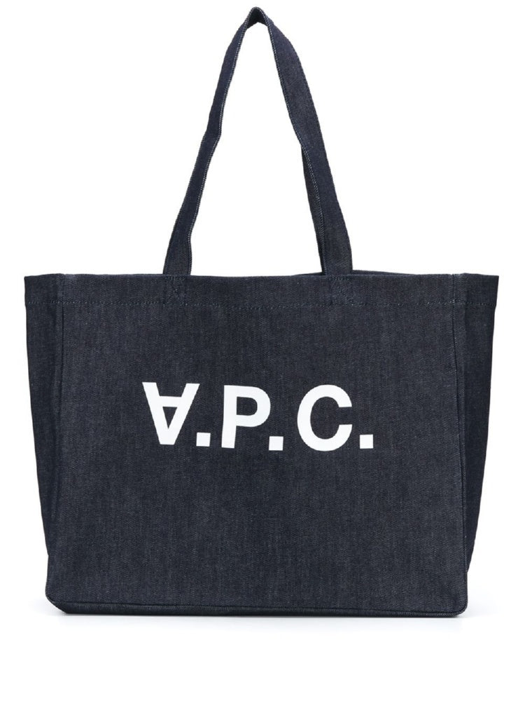 A.p.c. Women's Daniela Shopping Bag in Blue | Size UNICA | COCSXM61446