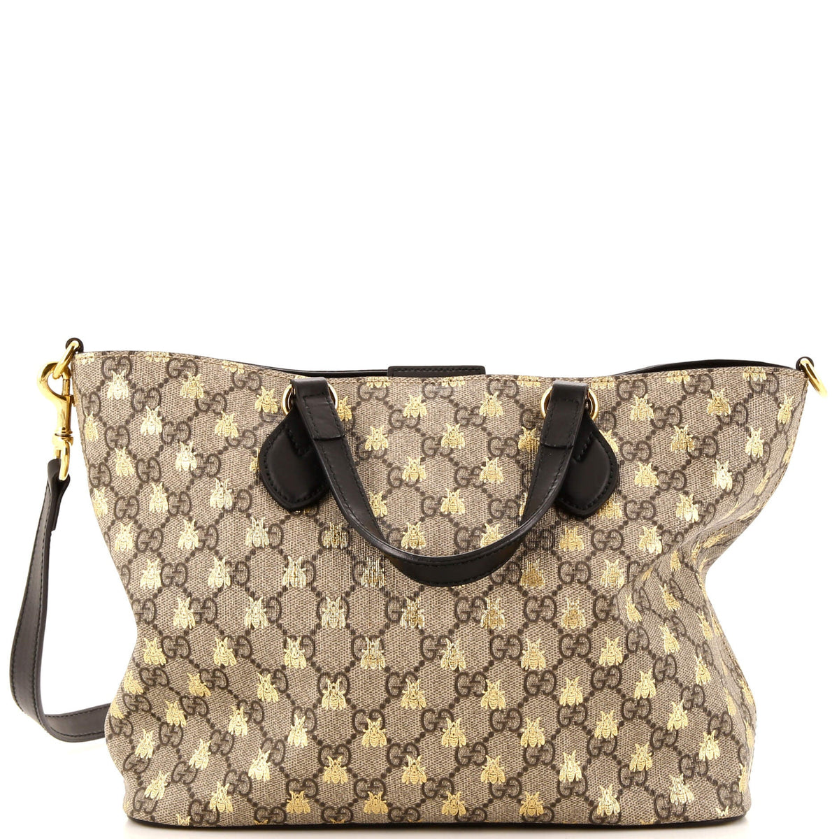 Gucci GUCCI Convertible Soft Tote Printed GG Coated Canvas Small