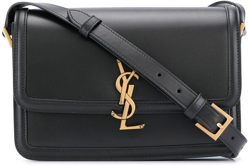 Saint Laurent Women's Mg Solferino M Calf in 1000 | 6343050SX0W1000