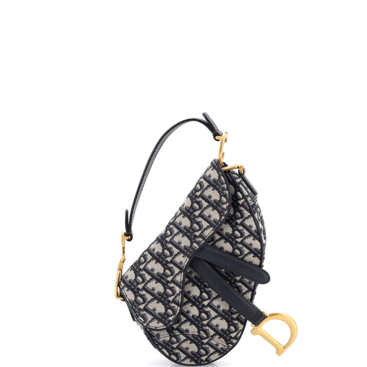 Christian Dior Saddle Handbag Oblique Canvas Mini