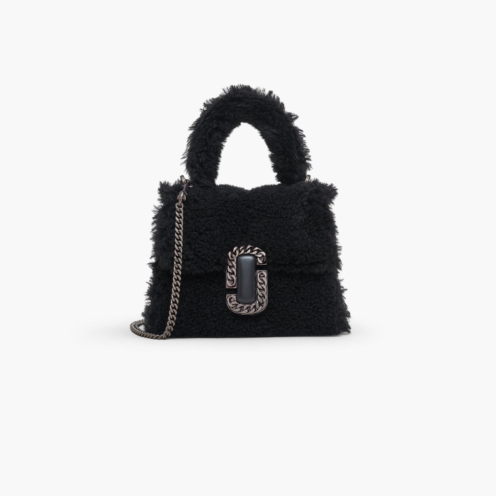 Marc Jacobs The Teddy St. Marc Mini Top Handle Bag in Black