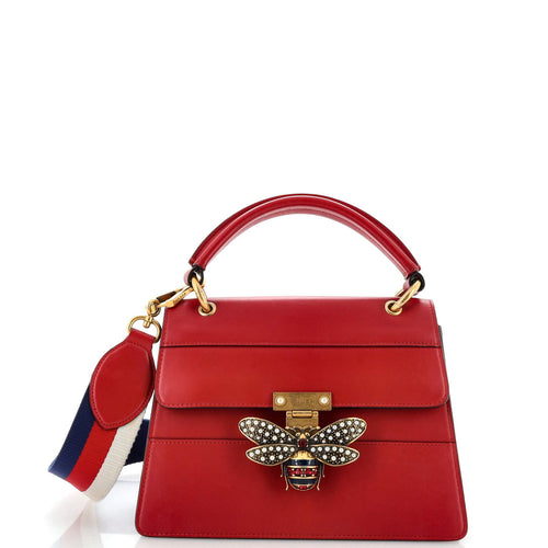GUCCI Queen Margaret Top Handle Bag Leather Small