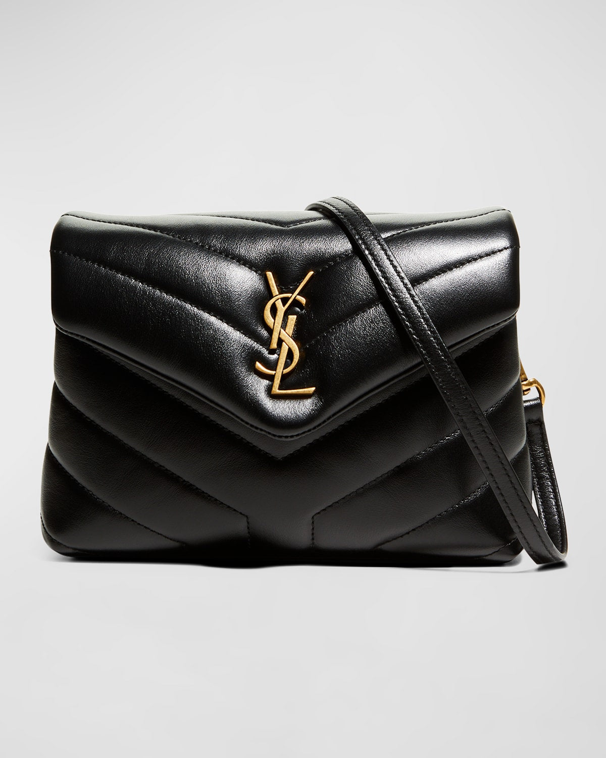 Saint Laurent Loulou Toy YSL Crossbody Bag in Quilted Leather