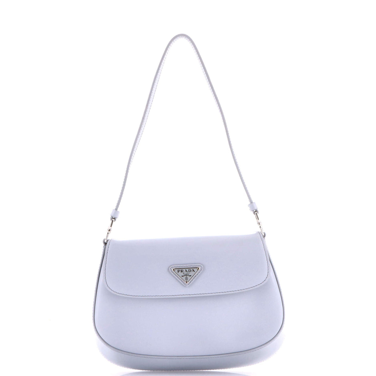 Prada PRADA Cleo Flap Shoulder Bag Spazzolato Leather Small