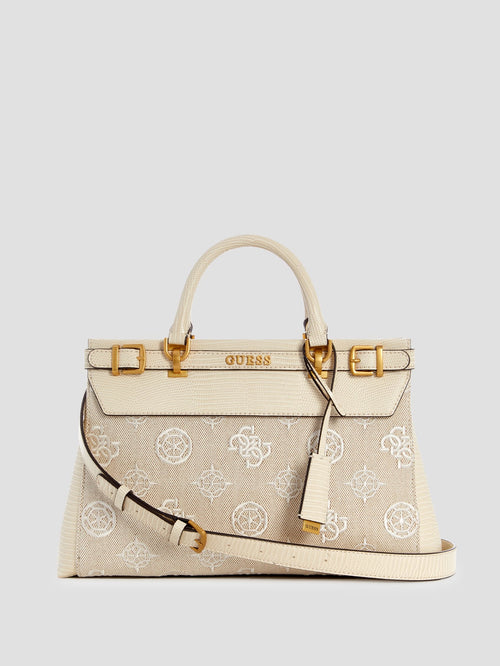 Sestri Canvas Peony Luxury Satchel