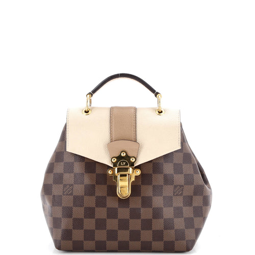 Clapton Backpack Damier and Leather