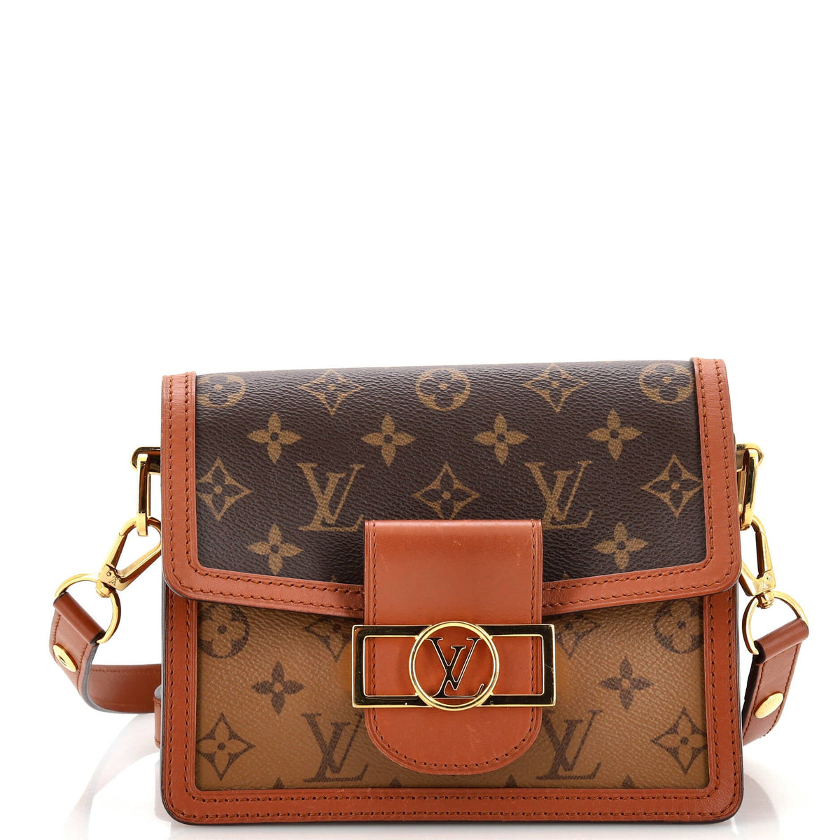 Louis Vuitton Dauphine Shoulder Bag Reverse Monogram Canvas Mini