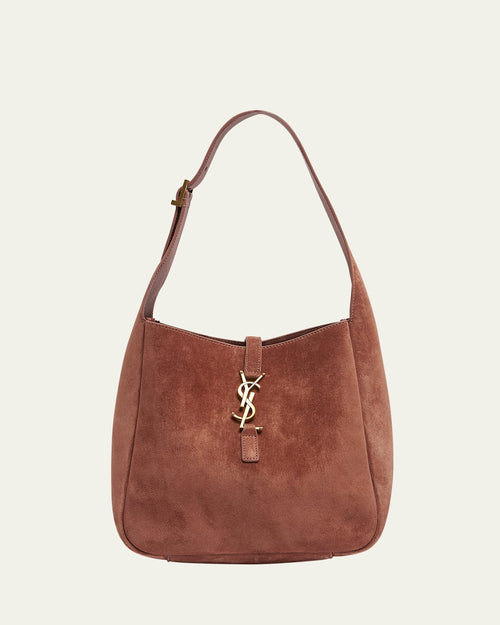 Le 5 A 7 Small Suede Hobo Shoulder Bag