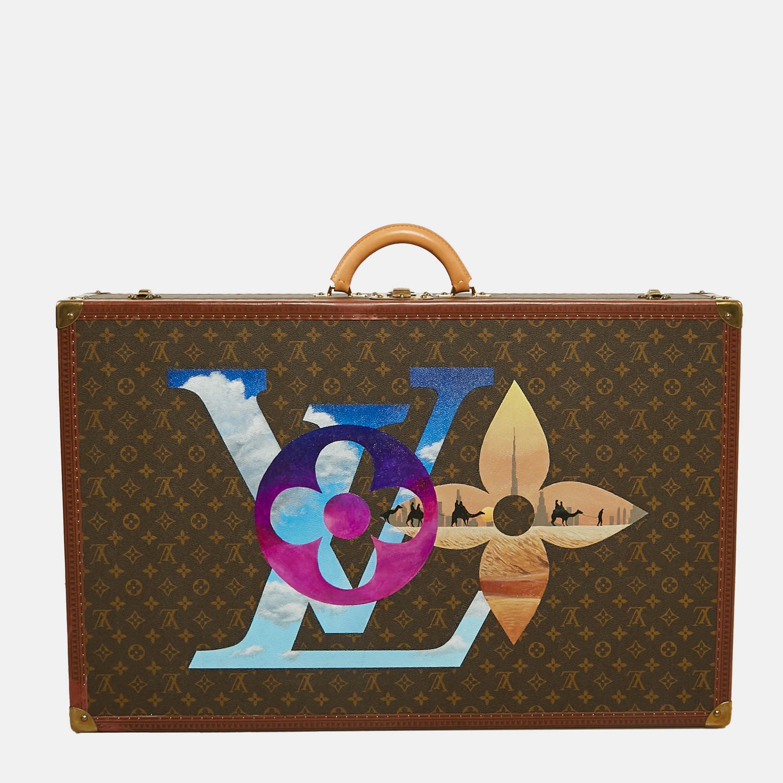 Louis Vuitton Monogram Canvas Bisten 80 Koffer