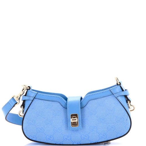 GUCCI Moon Side Shoulder Bag GG Canvas Mini