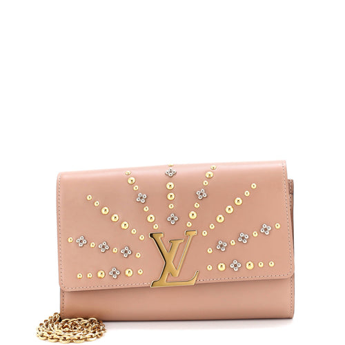 Chain Louise Clutch Studded Leather GM