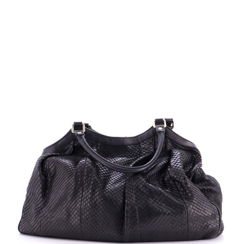 GUCCI Sukey Tote Python Large
