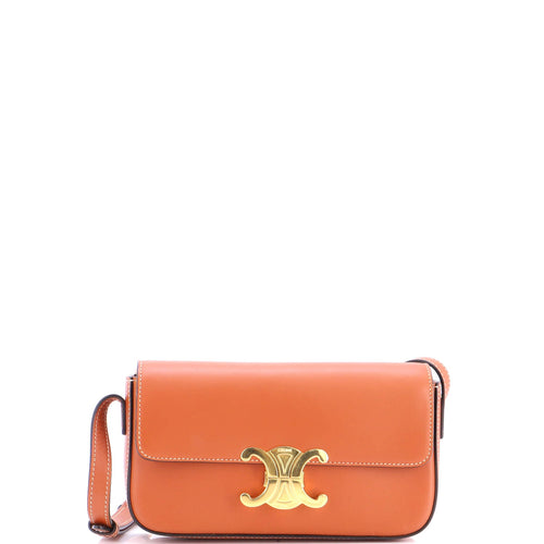 CELINE Triomphe East-West Shoulder Bag Smooth Calfskin