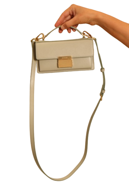 Golden Goose Women's Luxurious 100% Leather Handbag in Mineral Grey | Size UNI | GWA00468 Color A00056560264