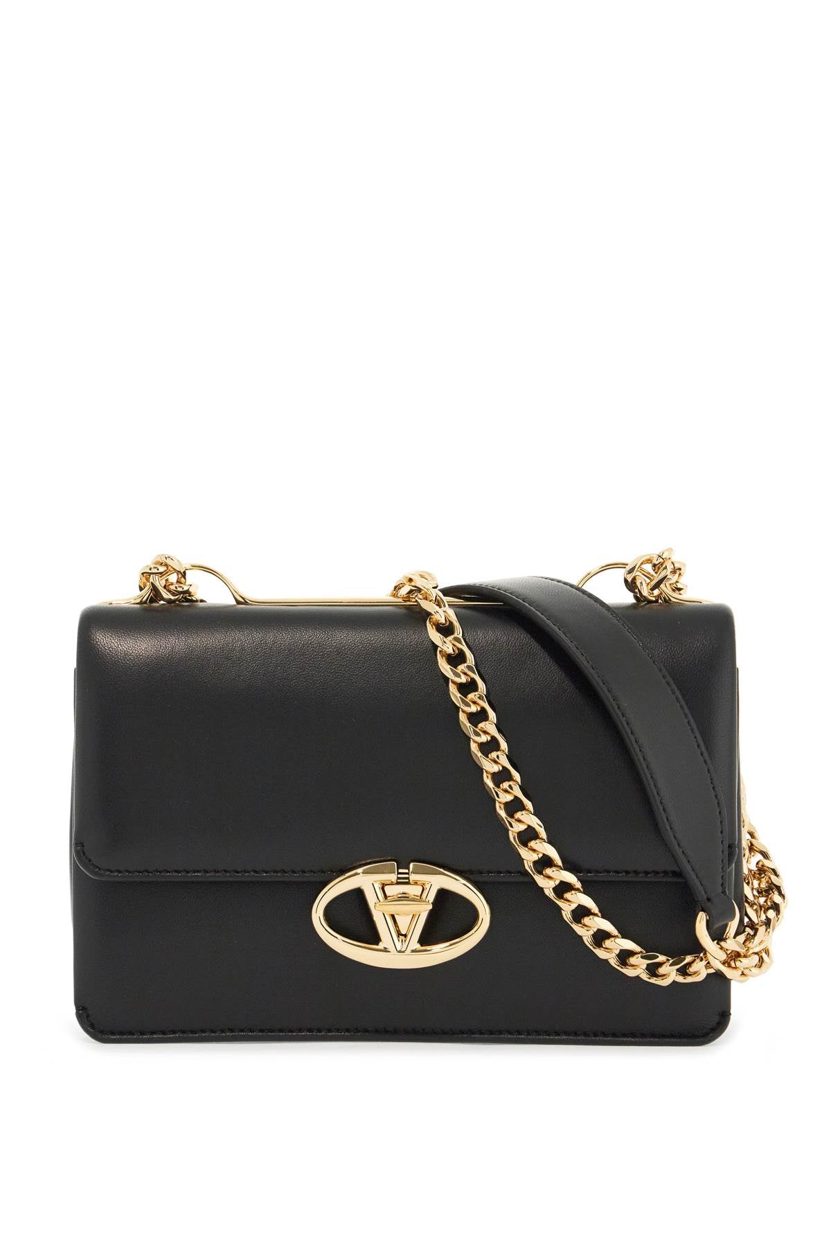 Valentino Garavani Women's Vlogo Locker Shoulder Bag in Black | 5W0B0Q62ZFJ