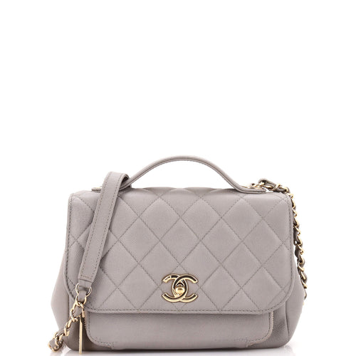 CHANEL Business Affinity Flap Bag Quilted Caviar Small