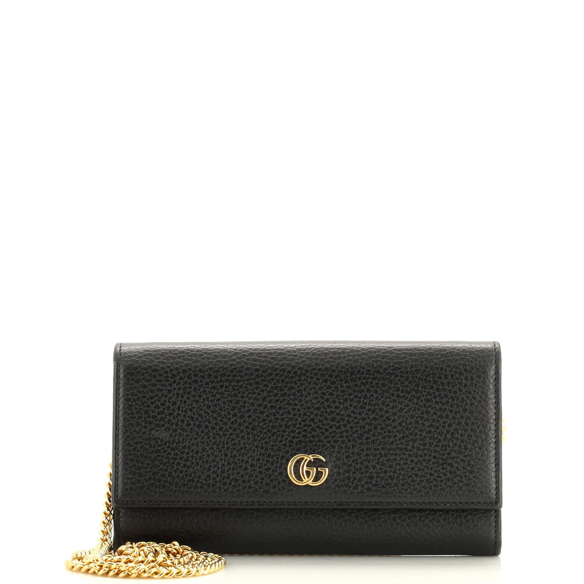 Gucci GUCCI GG Marmont Continental Chain Wallet Leather