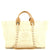 CHANEL Deauville Tote Pearl Embellished Canvas Medium