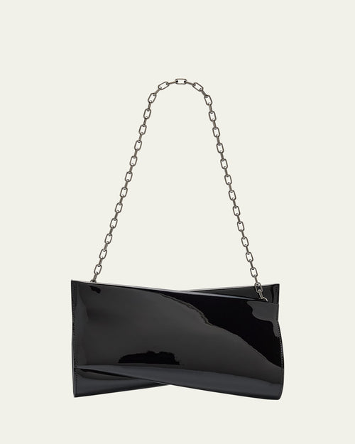 Loubitwist Small Clutch Bag in Patent Leather