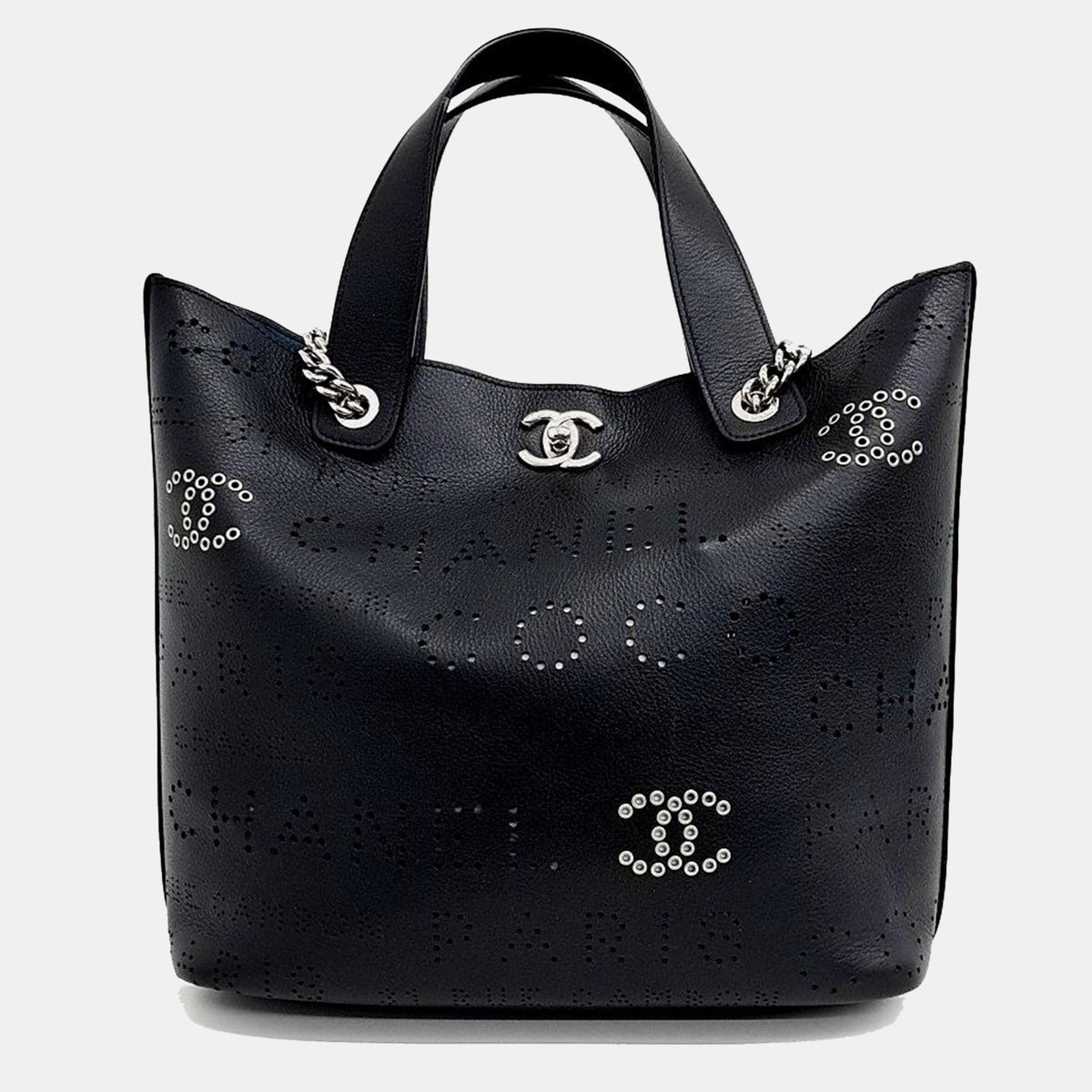 Chanel Logo Punching Tote Bag