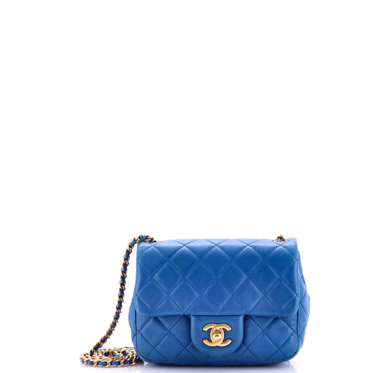 Chanel CHANEL Pearl Crush Square Flap Bag Quilted Lambskin Mini