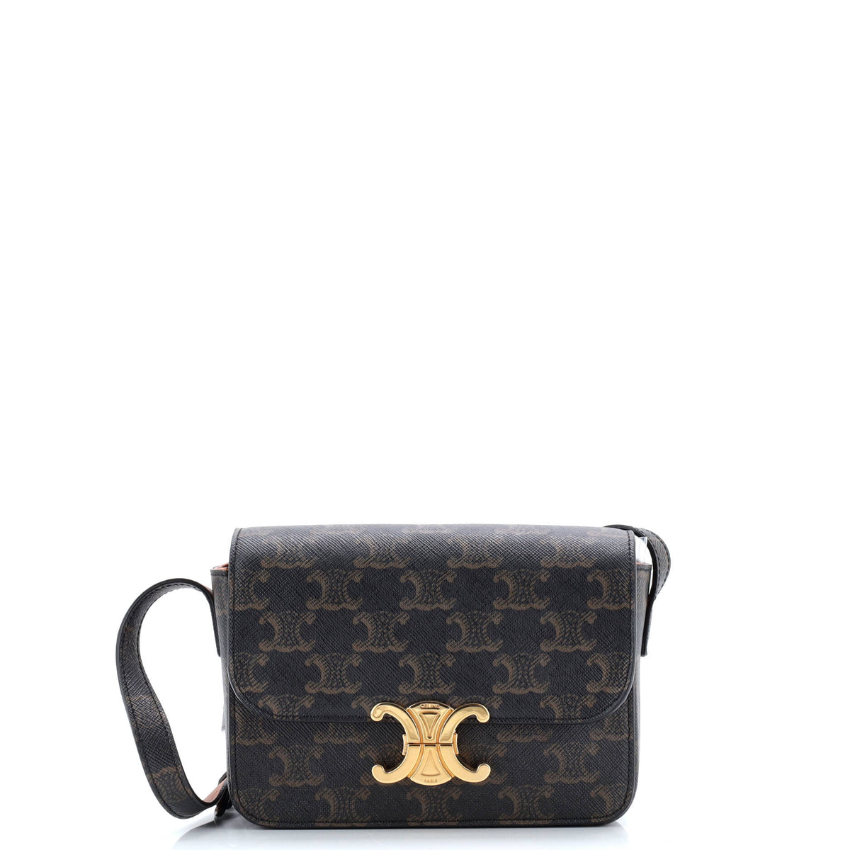 Celine CELINE Triomphe Shoulder Bag Triomphe Coated Canvas Nano