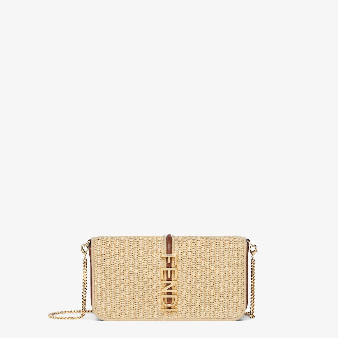 Fendi Women's Fendigraphy Wallet On Chain in Alchemy | 8BS076ANWB
