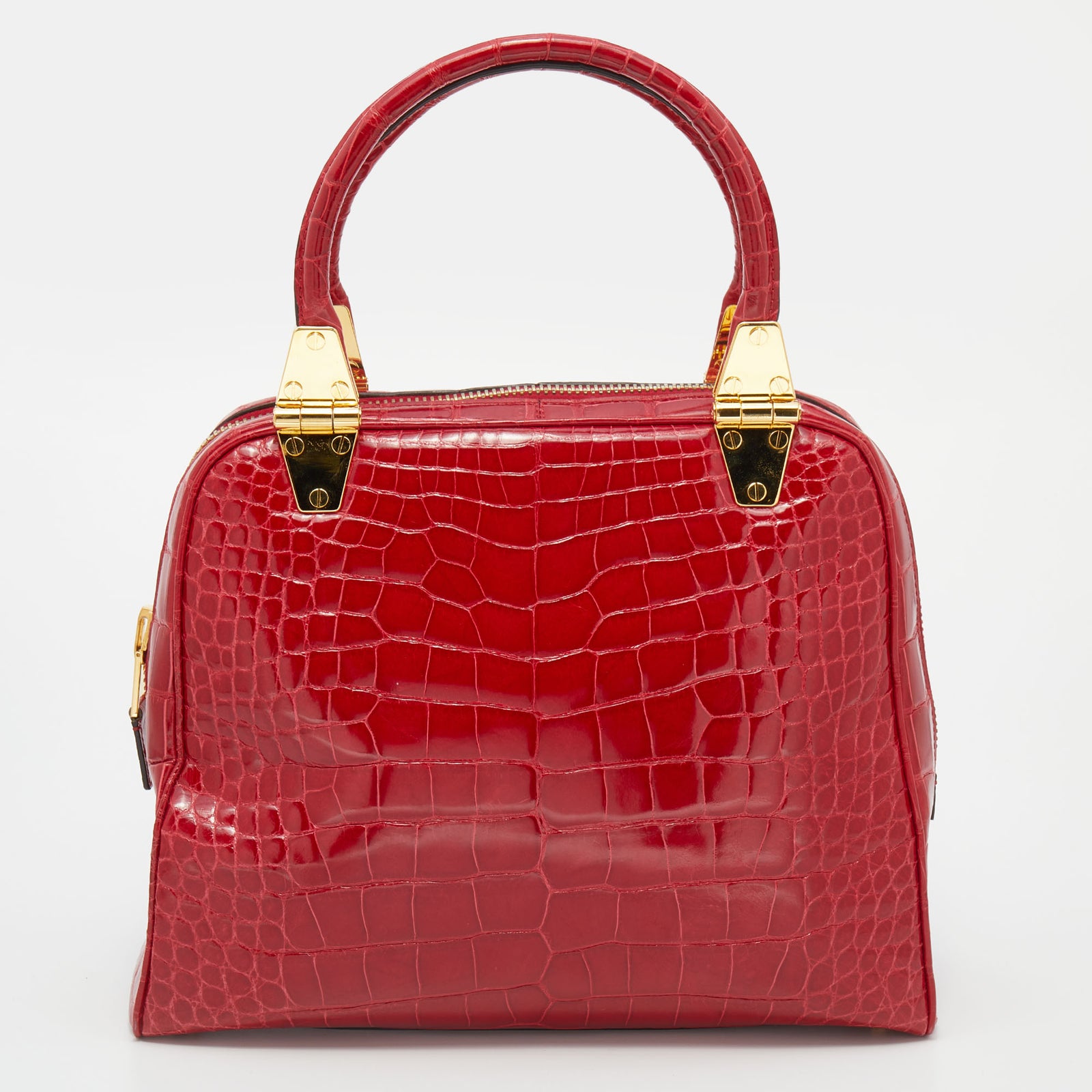 Tom Ford Red Crocodile Leather Tote