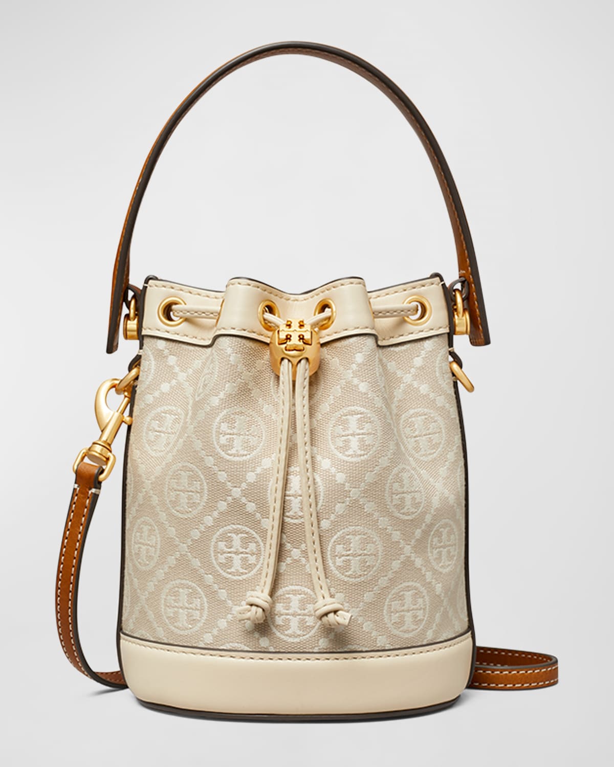 Tory Burch T-Monogram Jacquard Mini Bucket Bag