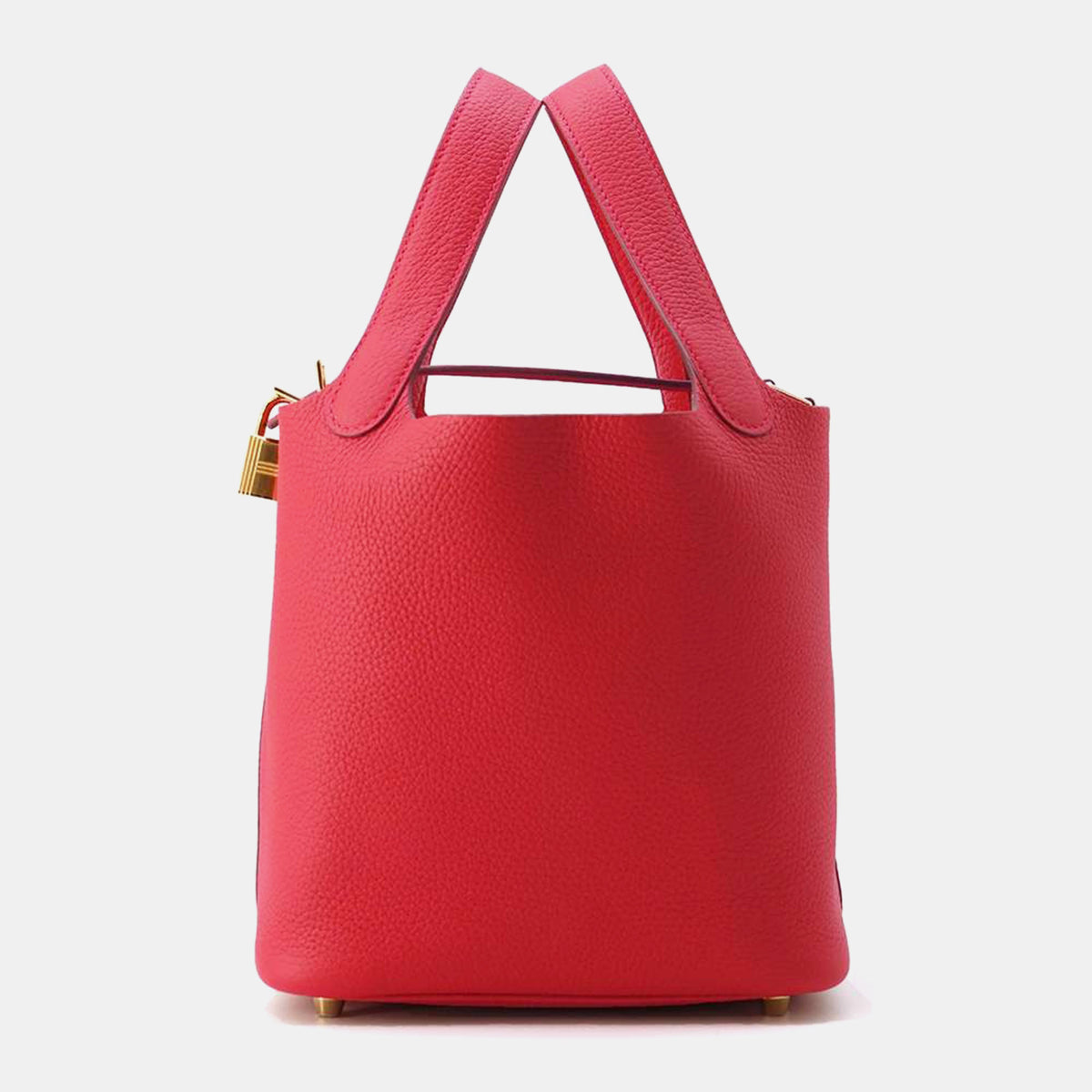 Hermès Rouge Casaque Taurillon Clemence Picotin Lock bag Size PM