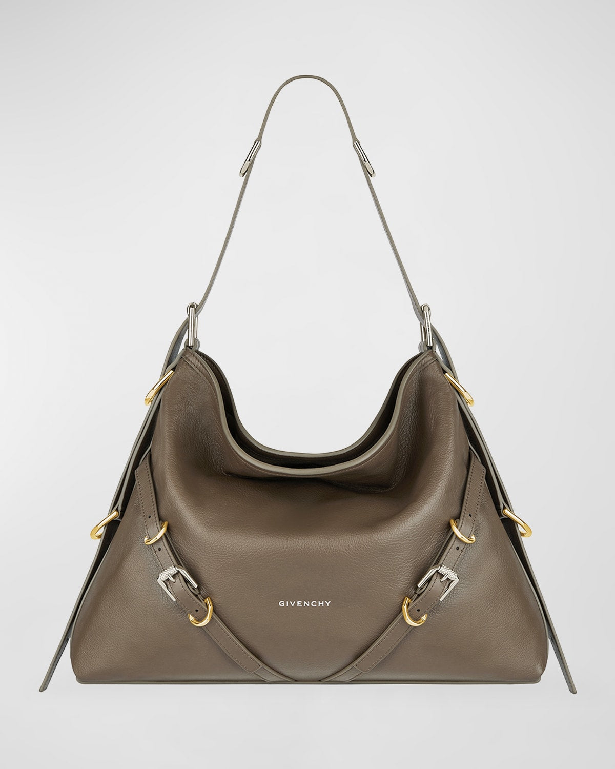 Givenchy Voyou Medium Shoulder Bag in Tumbled Leather