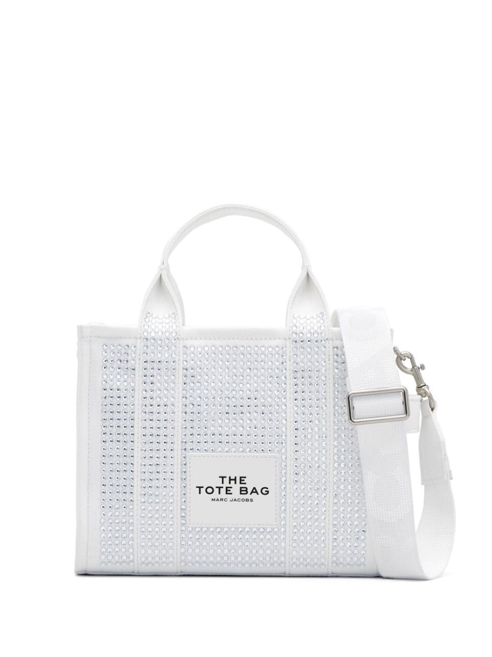 Marc Jacobs Women's The Small Tote in 103 White Cryst | 2S4HTT011H03 Color 103 Color WHITE Color CRYST