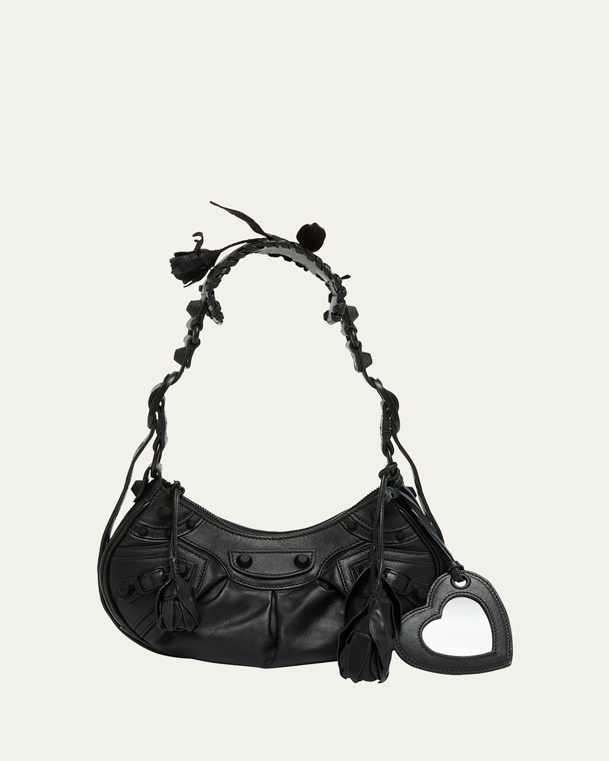 Balenciaga Le Cagole XS Rose Leather Shoulder Bag