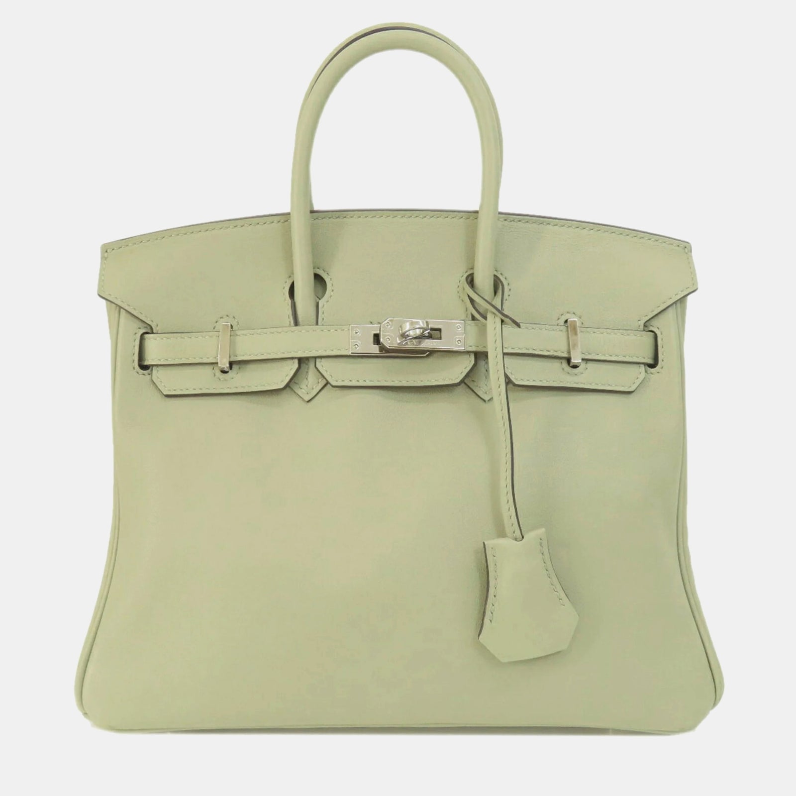 Herm?s Sac fourre-tout Birkin 25 en cuir Swift vert